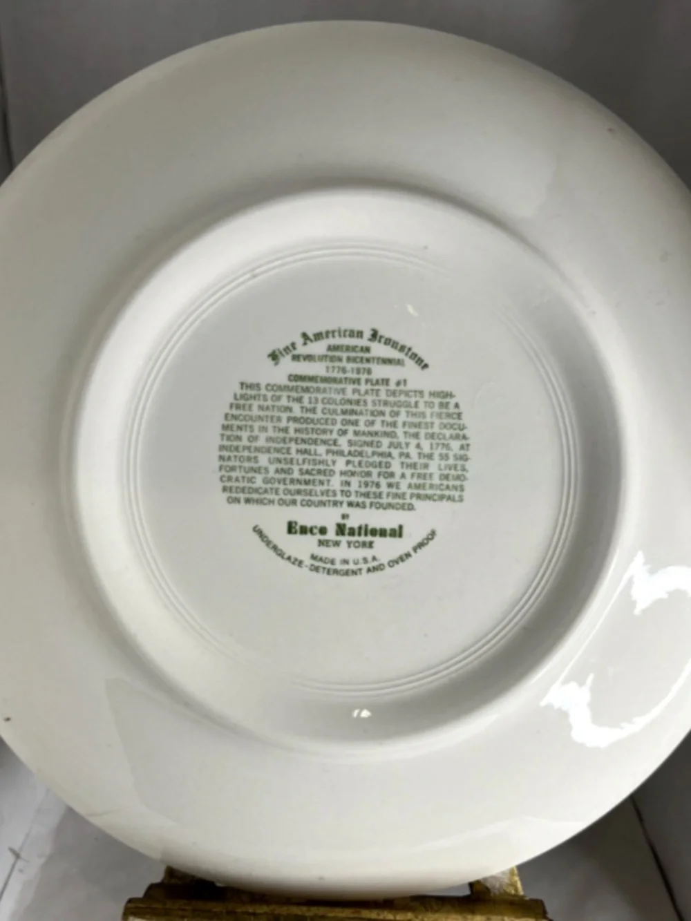 Vintage American Revolution Bicentennial Collectors Plate 1976 Commemorative #1